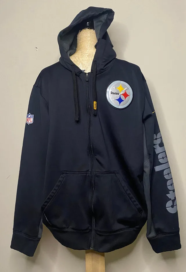 Nike On Field Apparel Pittsburgh Steelers Hoodie Larg thumbnail