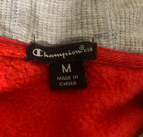 Champion Wisconsin Badgers Red Hoodie Sweatshirt M - photo 3