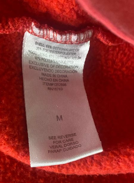 Champion Wisconsin Badgers Red Hoodie Sweatshirt M - photo 4