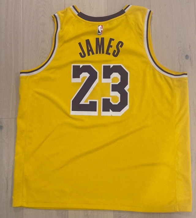 Lebron James Lakers Nike Swingman Dri Fit Jersey 56