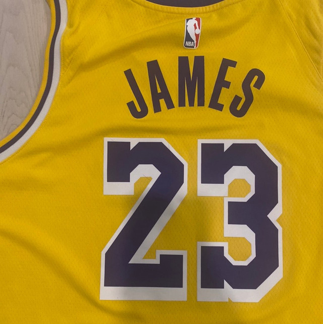 Lebron James Lakers Nike Swingman Dri Fit Jersey 56 - photo 2