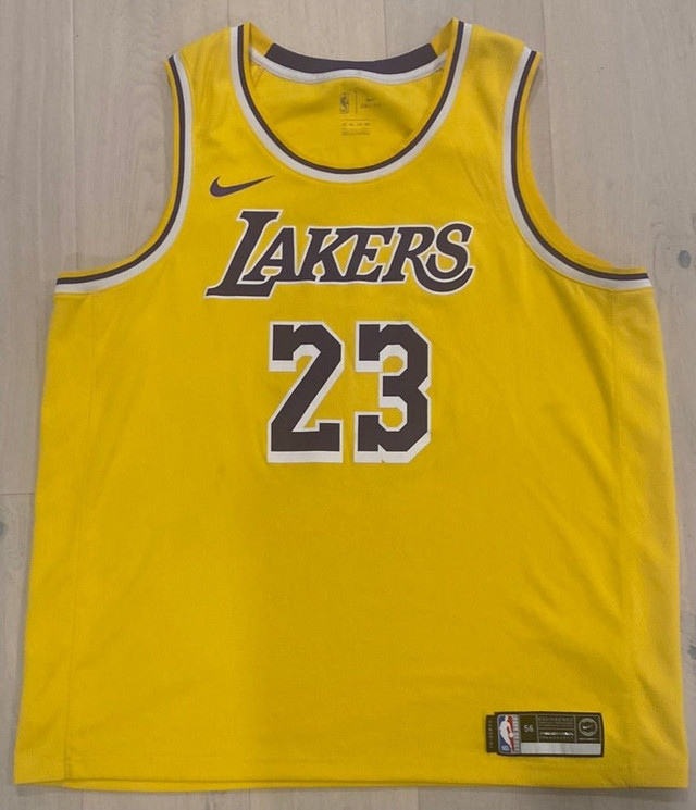 Lebron James Lakers Nike Swingman Dri Fit Jersey 56 - photo 3