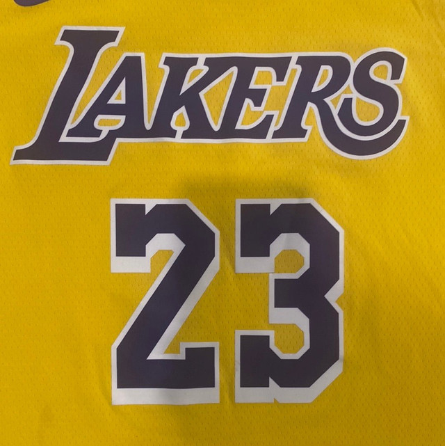 Lebron James Lakers Nike Swingman Dri Fit Jersey 56 - photo 5