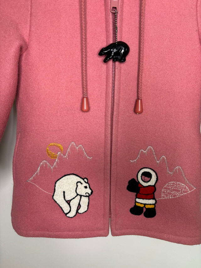 Northern Sun Girls Pink Wool Coat Size 6 - photo 2