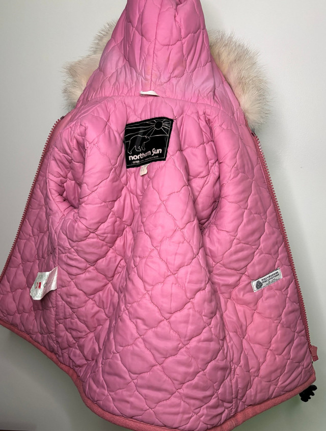 Northern Sun Girls Pink Wool Coat Size 6 - photo 4