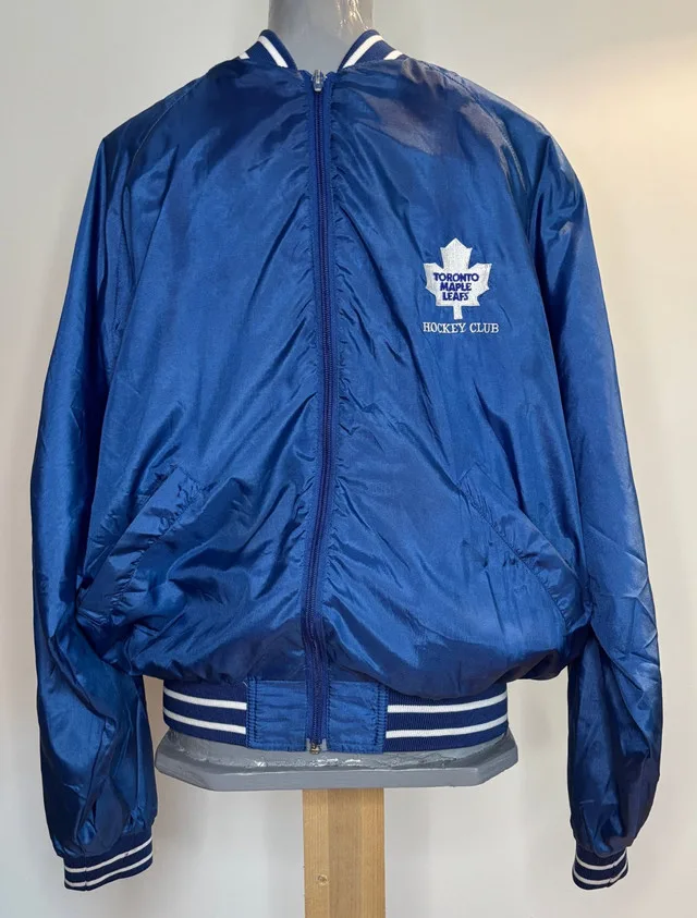 Toronto Maple Leafs Hockey Club Vintage Nylon Jacket Adult SM thumbnail