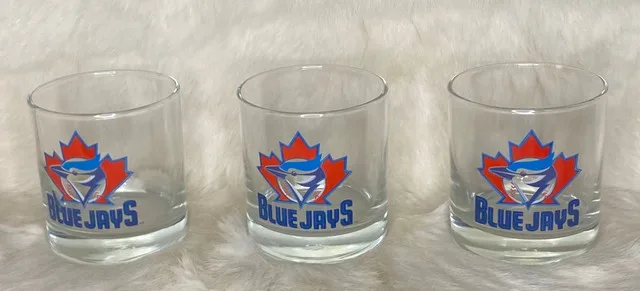 Vintage Toronto Blue Jays Old Fashioned Rock Glasses Set thumbnail