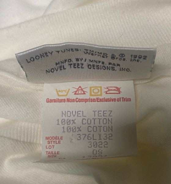 Vintage Bugs Bunny T Shirt Adult XL - photo 4