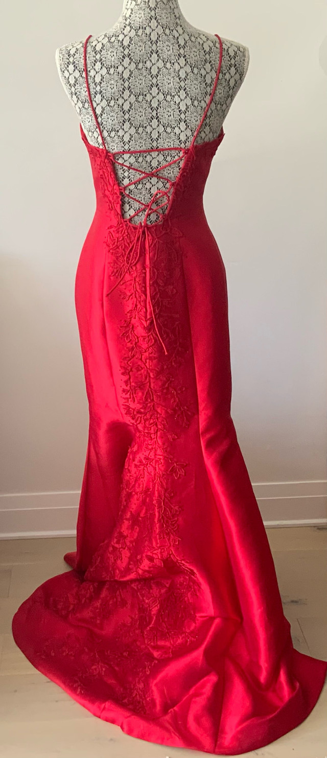 Sherri Hill Full Length Red Dress Size 6 Prom Dress - photo 2