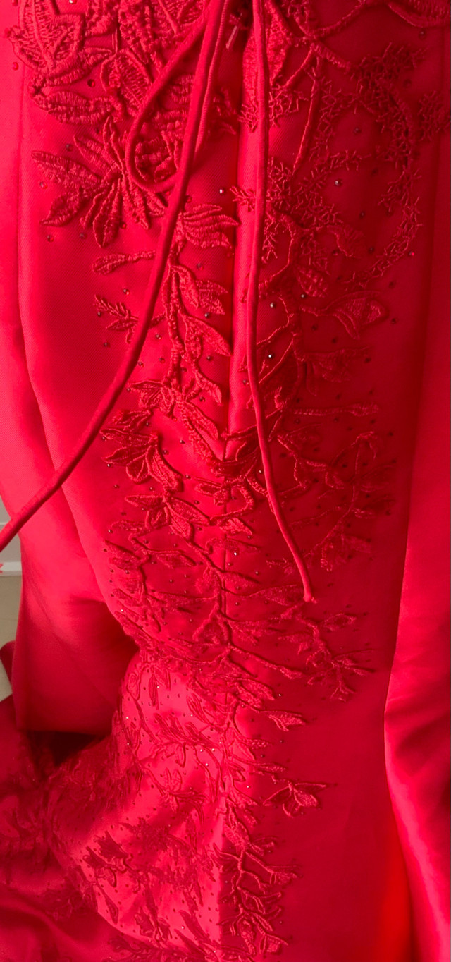 Sherri Hill Full Length Red Dress Size 6 Prom Dress - photo 3