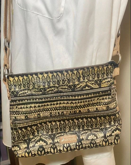 Sakroots Black and Tan Crossbody Purse thumbnail