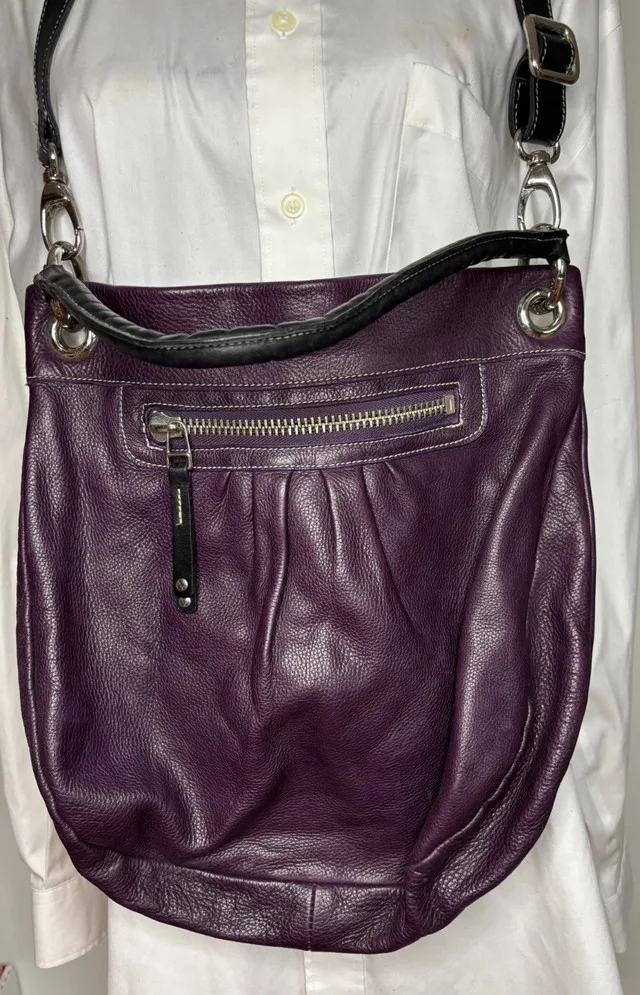 Roots Olivia Purple Crossbody Purse thumbnail