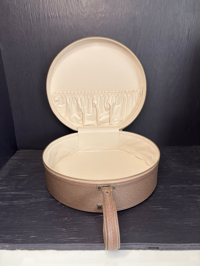 Vintage Train Travel Makeup Wig Case