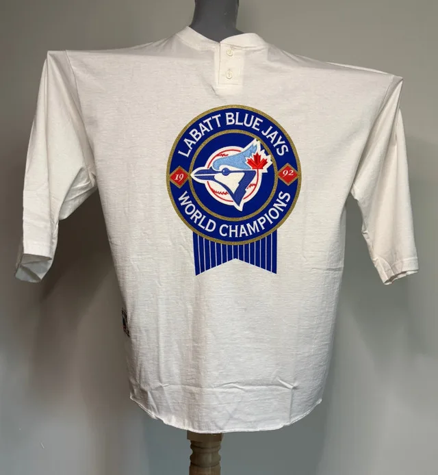 Labatt Toronto Blue Jays 1992 World Series 3/4 Shirt XL thumbnail