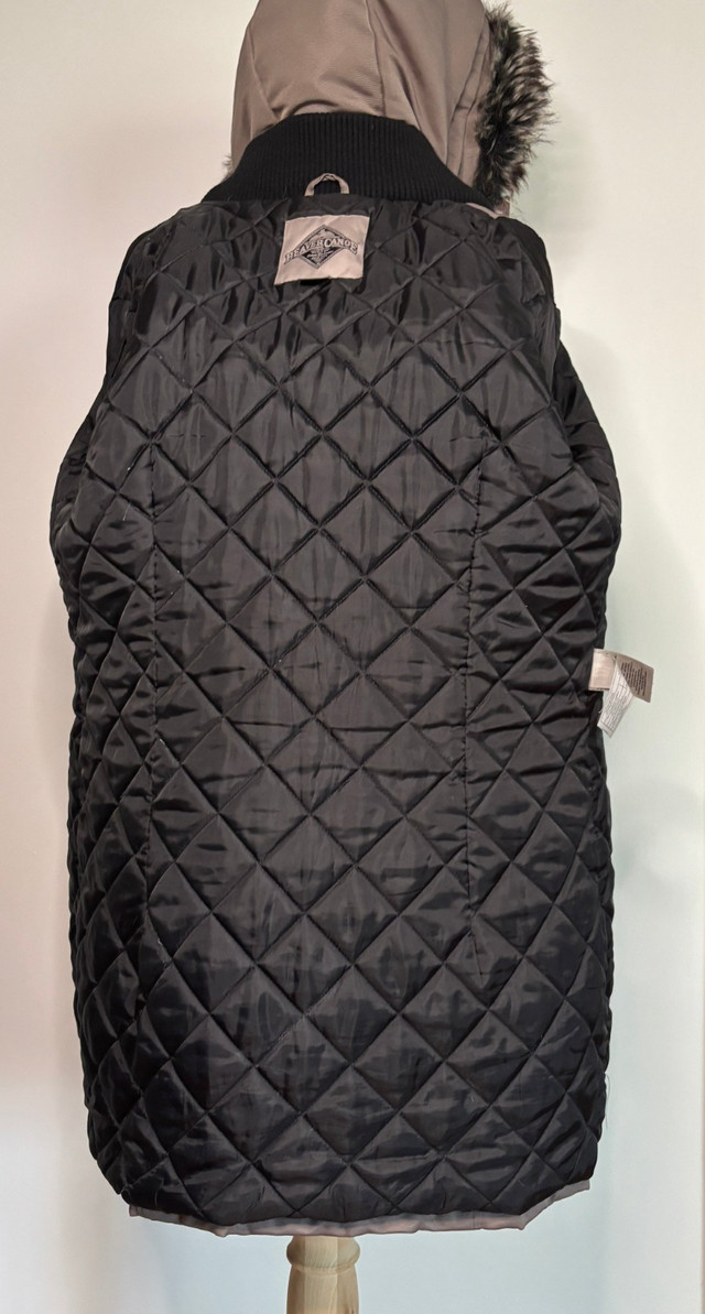 Beaver Canoe Lined Hooded Taupe Women’s Winter Coat Large - photo 4