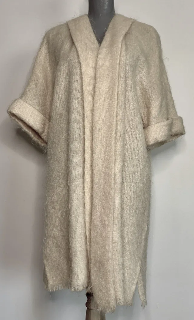 Andrew Stewart Mohair Blend Women’s Open Cardigan Sweater thumbnail