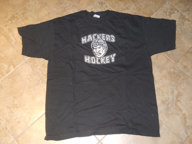 Hackers Hockey T Shirt, Long Sleeve and Hoodie Grey or Black - photo 3