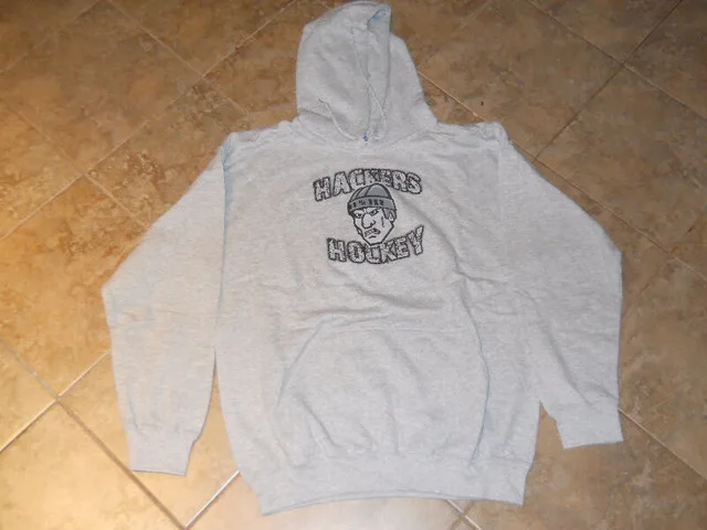 Hackers Hockey T Shirt, Long Sleeve and Hoodie Grey or Black image indicator(8)