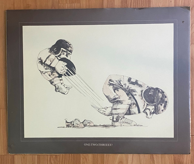 Mike Dywelska One Two Threeee Football Print
