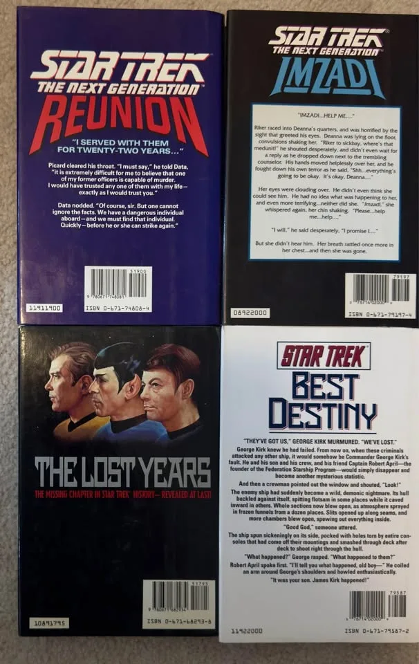 4 Hard Cover Star Trek Books - Used image indicator(2)