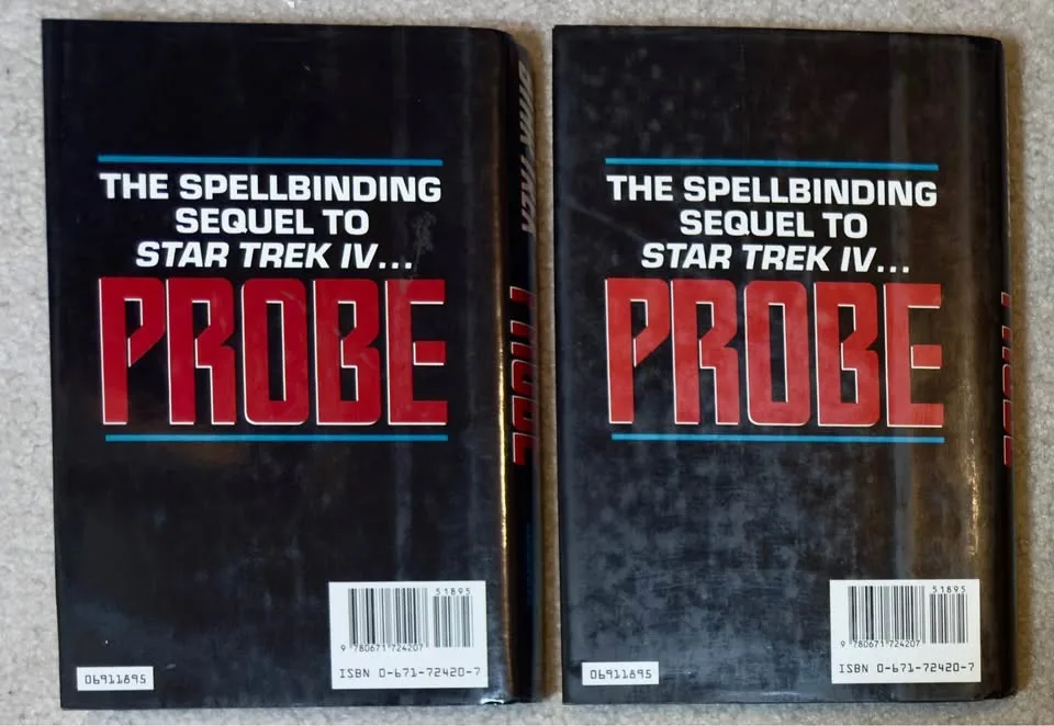 2 Star Trek: Probe Hardcover Novels image indicator(2)