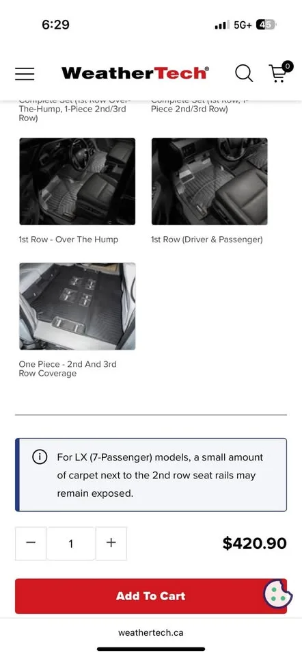 WeatherTech Mats- 2015 Honda Odessey image indicator(4)