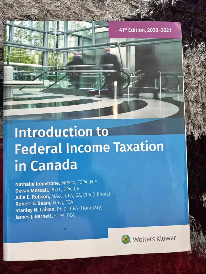 Intro to Federal Income Taxation in Canada 2020-2021 (USED)
