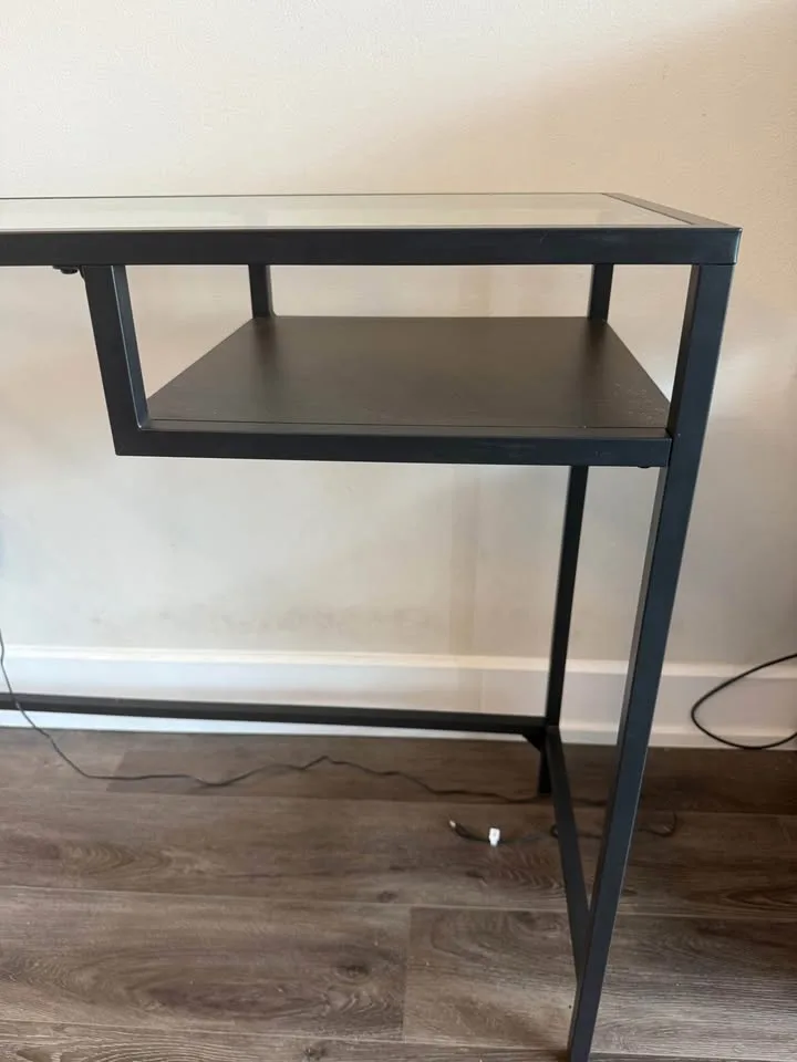 IKEA VITTSJÖ Desk – Black, Like New image indicator(3)