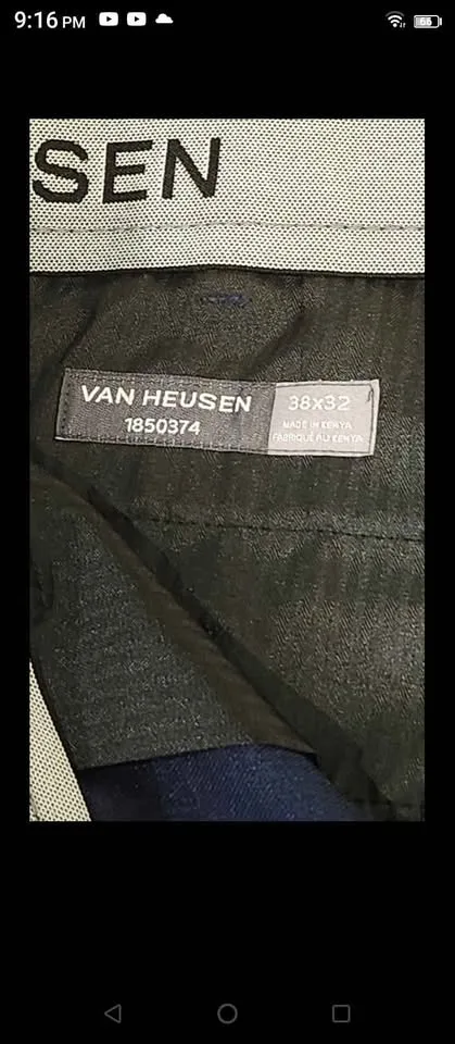 Brand new Pants dress Van heusen 38x32" elastic waist image indicator(4)