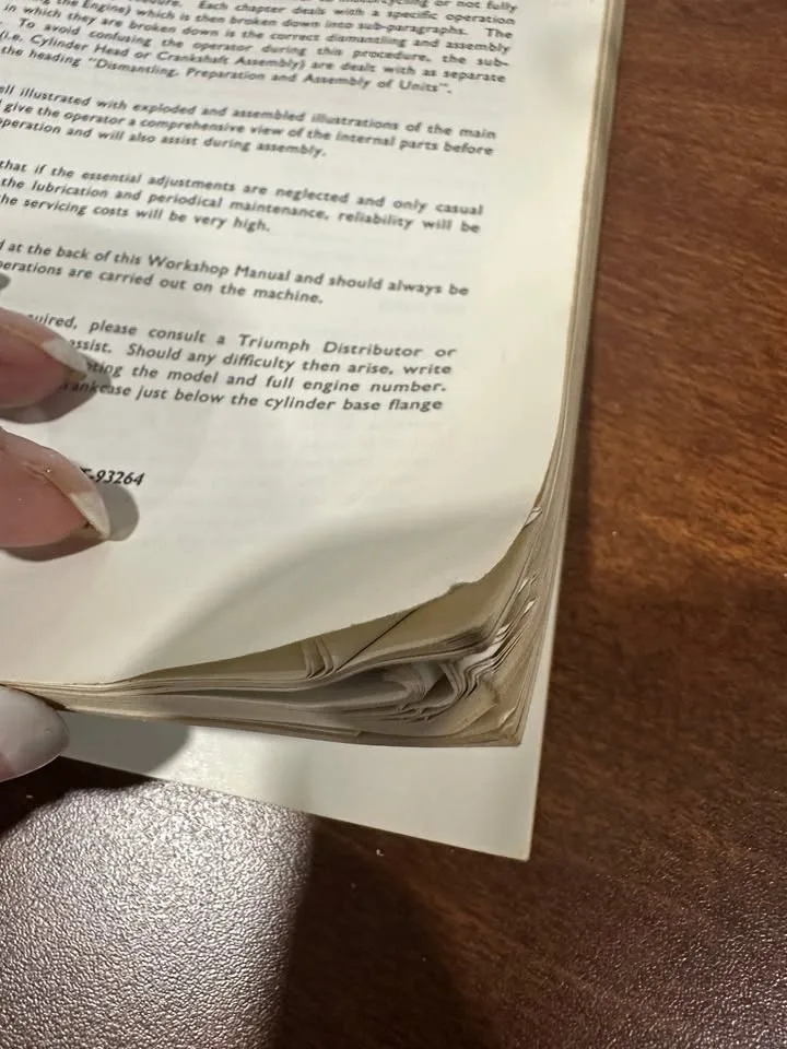 Triumph Workshop Instruction Manual (1945–1955 Models) image indicator(6)