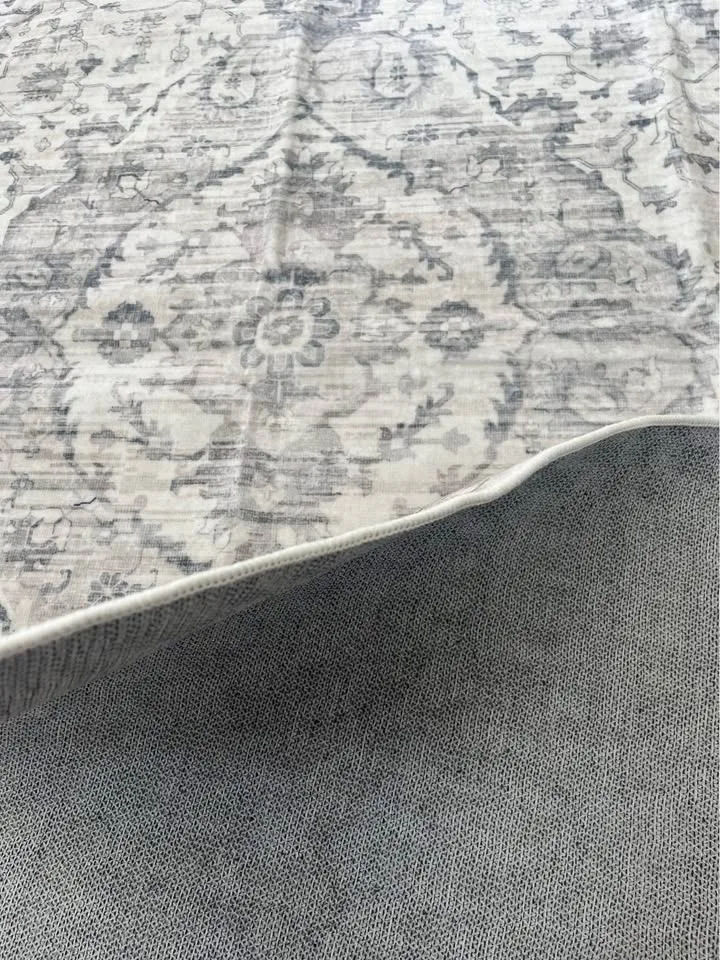 🆕 Brand New Ultra Soft Creamy Grey 4x6ft Area Rug image indicator(4)