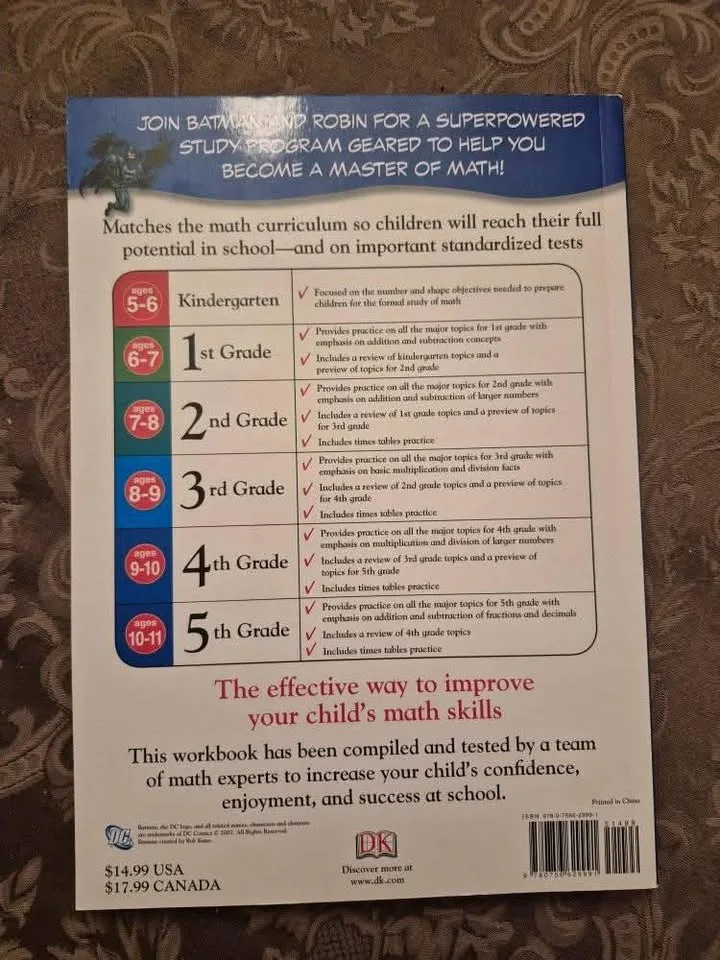 Grade 5 batman math workbook - brand new image indicator(2)