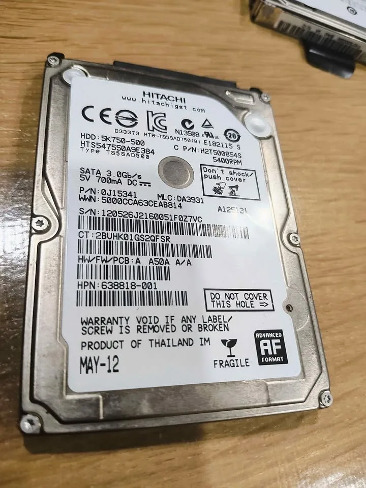 Hitachi laptop hard disk drive 500 GB image indicator(3)