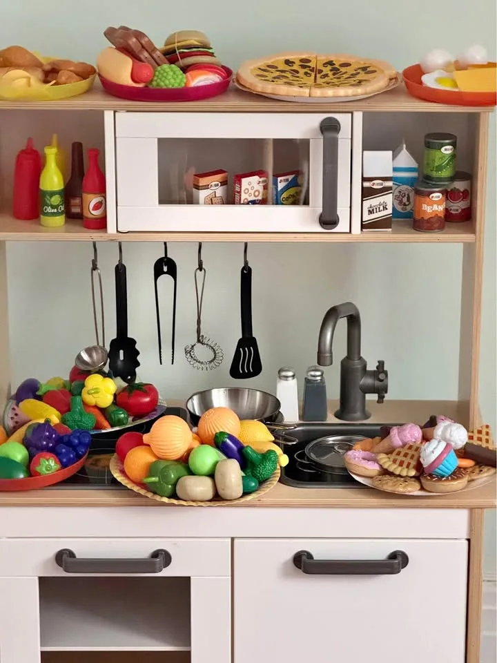 IKEA Pretend Play Kitchen + 100+ Accessories + Bonus thumbnail
