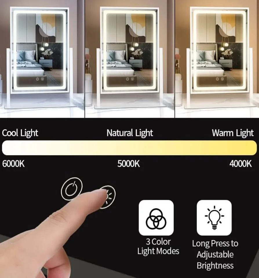 Lighted Makeup Mirror, Hollywood Vanity Mirror image indicator(2)
