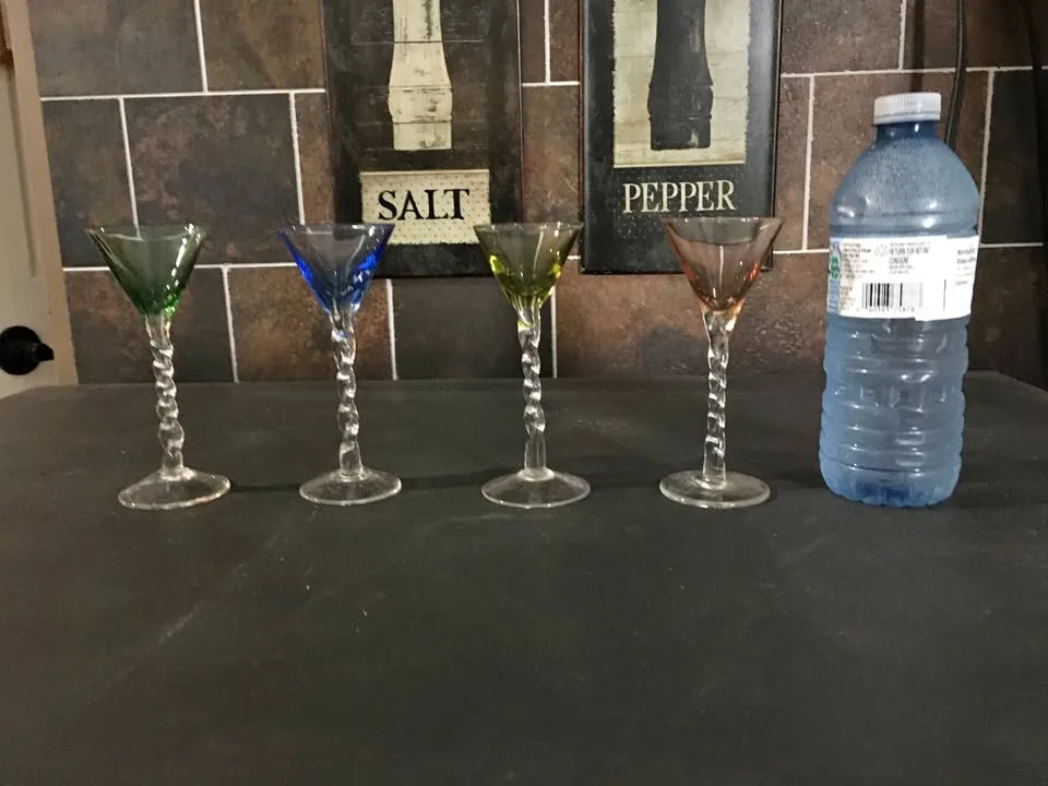 4 beautiful multi colour glasses thumbnail