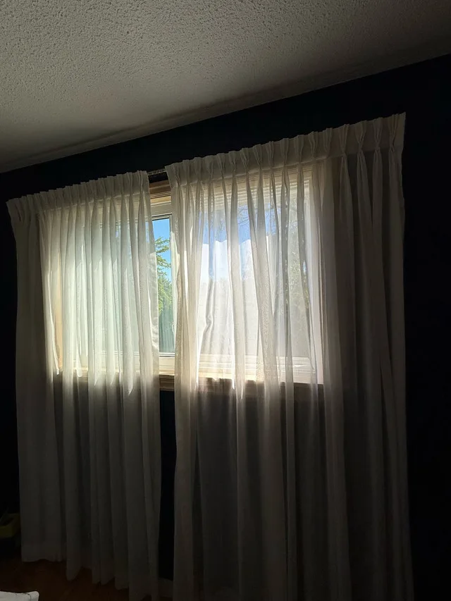 Sheer White Curtains thumbnail