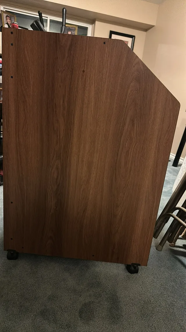 Computer desk with sliding trays image indicator(7)