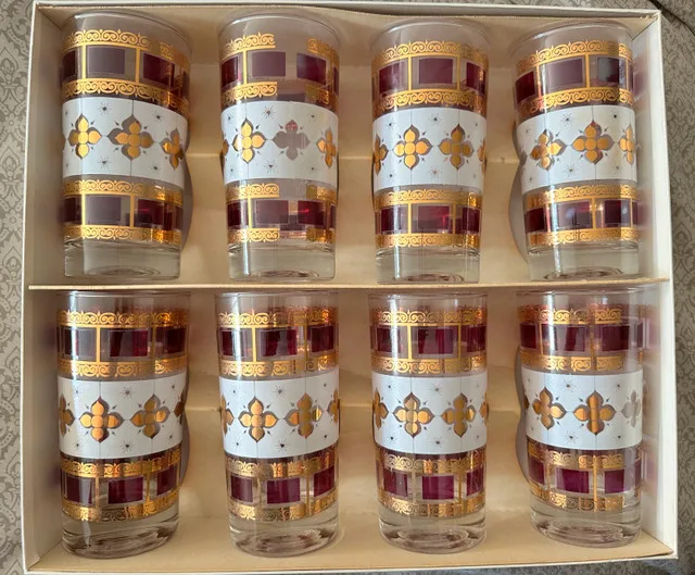 Anchor Hocking Elegance Vintage 1950’s bar ware/drinking glasses thumbnail