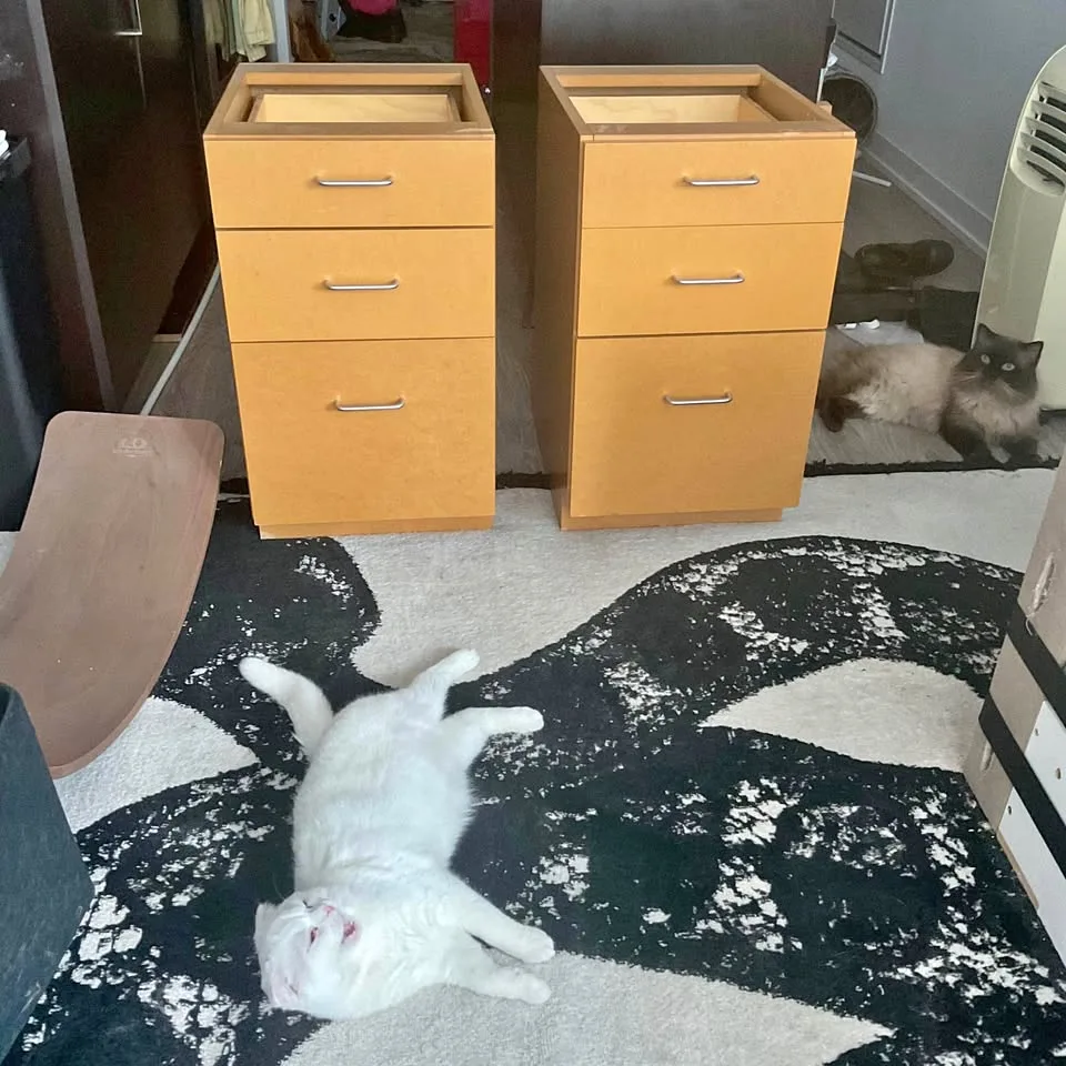 2 heavy duty desk end drawers thumbnail