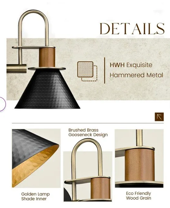 Golden Steel Wall Lamp