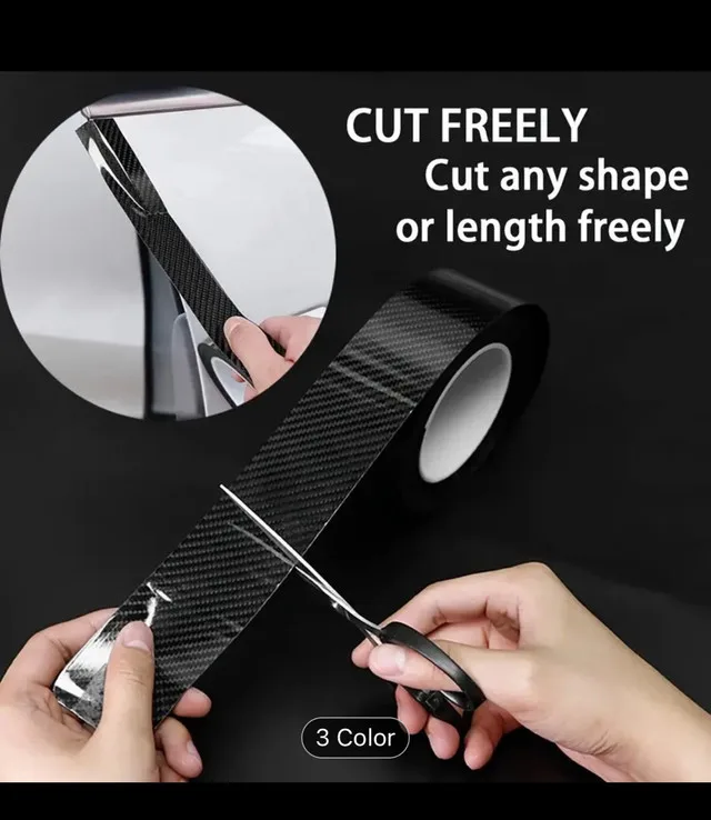 Carbon Fiber Vinyl Tape for Car Door Edges, Bumpers & More image indicator(2)