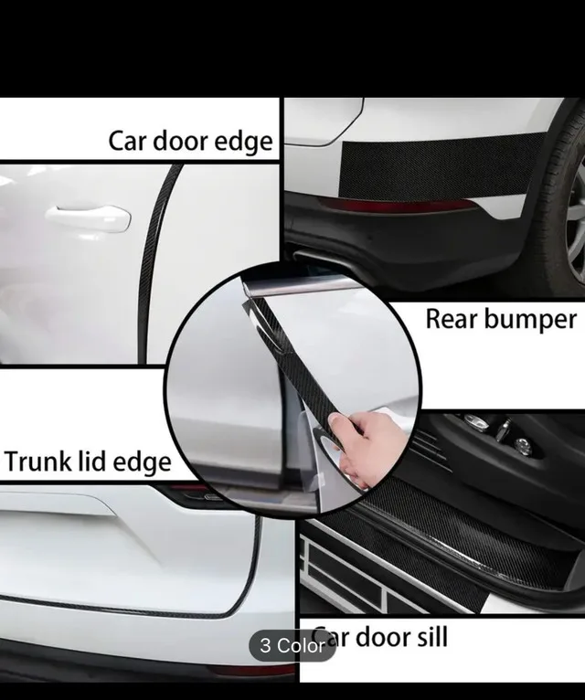 Carbon Fiber Vinyl Tape for Car Door Edges, Bumpers & More image indicator(4)