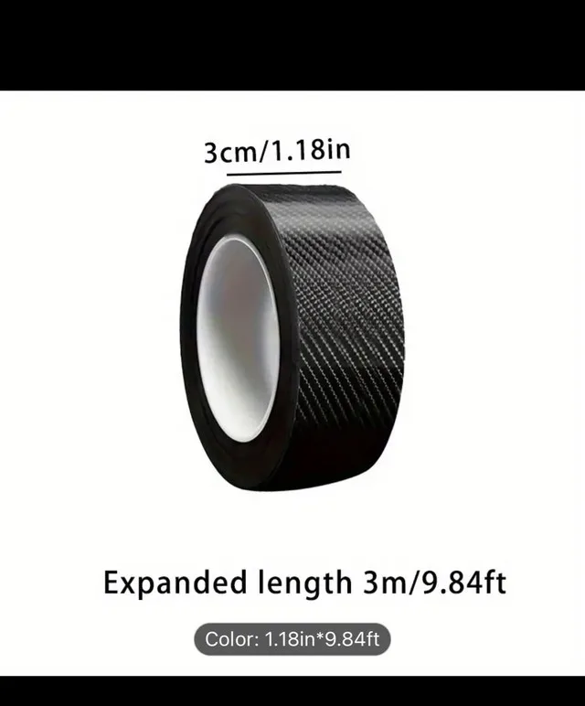 Carbon Fiber Vinyl Tape for Car Door Edges, Bumpers & More image indicator(8)