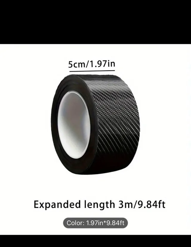 Carbon Fiber Vinyl Tape for Car Door Edges, Bumpers & More image indicator(9)