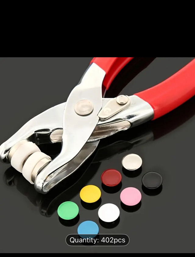 402-Piece Colorful Snap Button Kit with Manual Press Pliers, Ass - photo 4