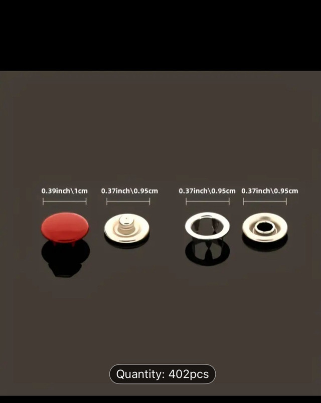 402-Piece Colorful Snap Button Kit with Manual Press Pliers, Ass - photo 5