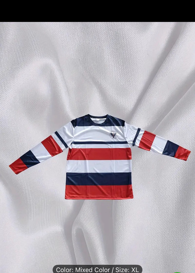 Men's Elegant Striped Color-Block Long Sleeve T-Shirt - photo 5