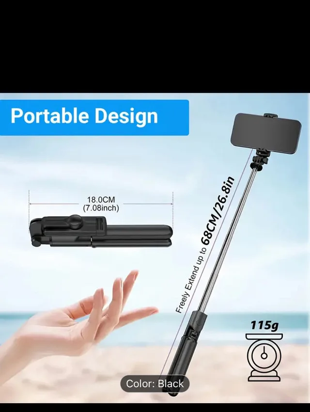 Selfiecom Extendable Tripod Selfie Stick image indicator(4)