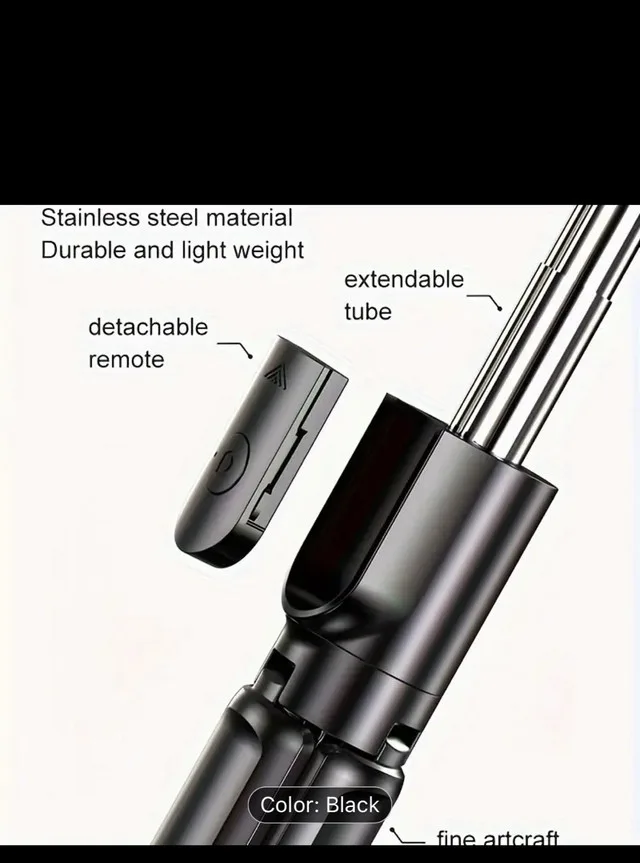 Selfiecom Extendable Tripod Selfie Stick image indicator(5)